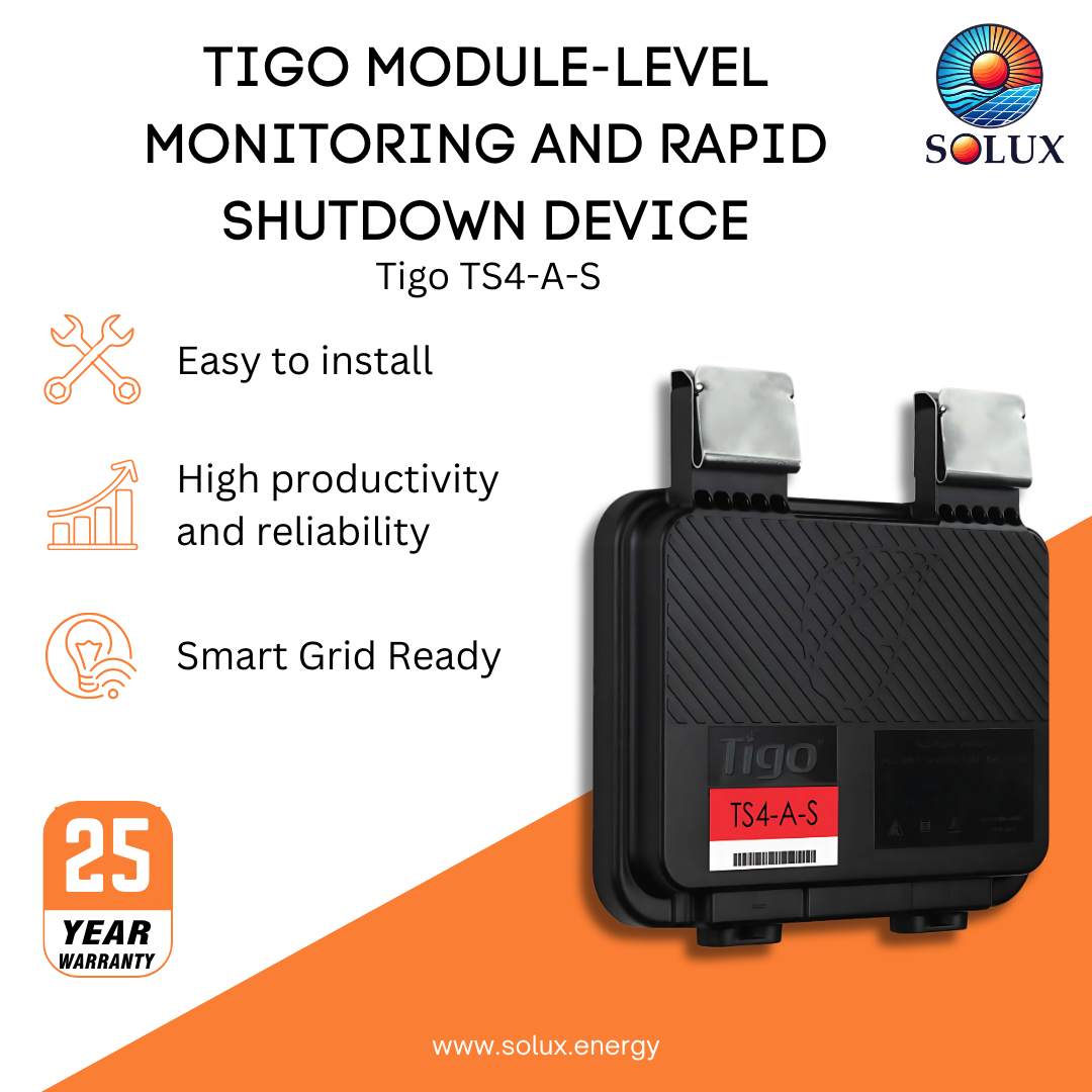 Graphic image of Tigo Rapid Shutdown Device and Module-Level Monitoring TS4-A-S